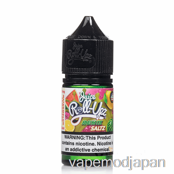 VAPE Japan スイカ レモネード - ジュース ロール アップズ リミックス ソルト - 30ml 25mg